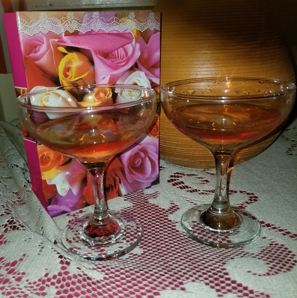 Vintage 2 champagne glasses - Picture 2 of 6